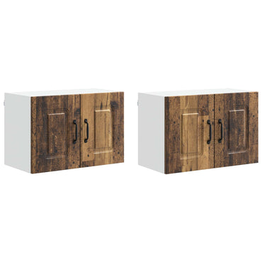 vidaXL Küchenschrank mit Speicher Kalmar 2 pcs Altholz 60 x 31 x 40 cm