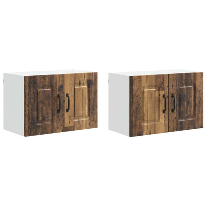 vidaXL Küchenschrank mit Speicher Kalmar 2 pcs Altholz 60 x 31 x 40 cm
