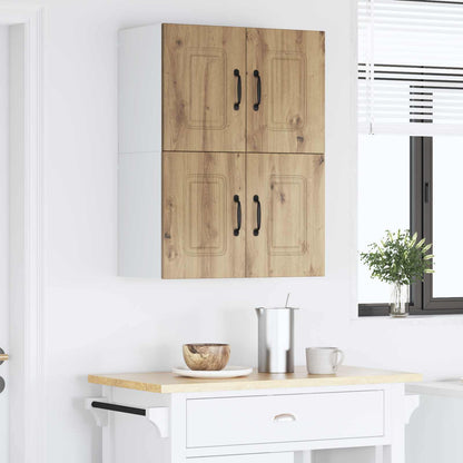 vidaXL Küchenschrank Kalmar 2 pcs Artisan-Eiche 60 x 31 x 40 cm