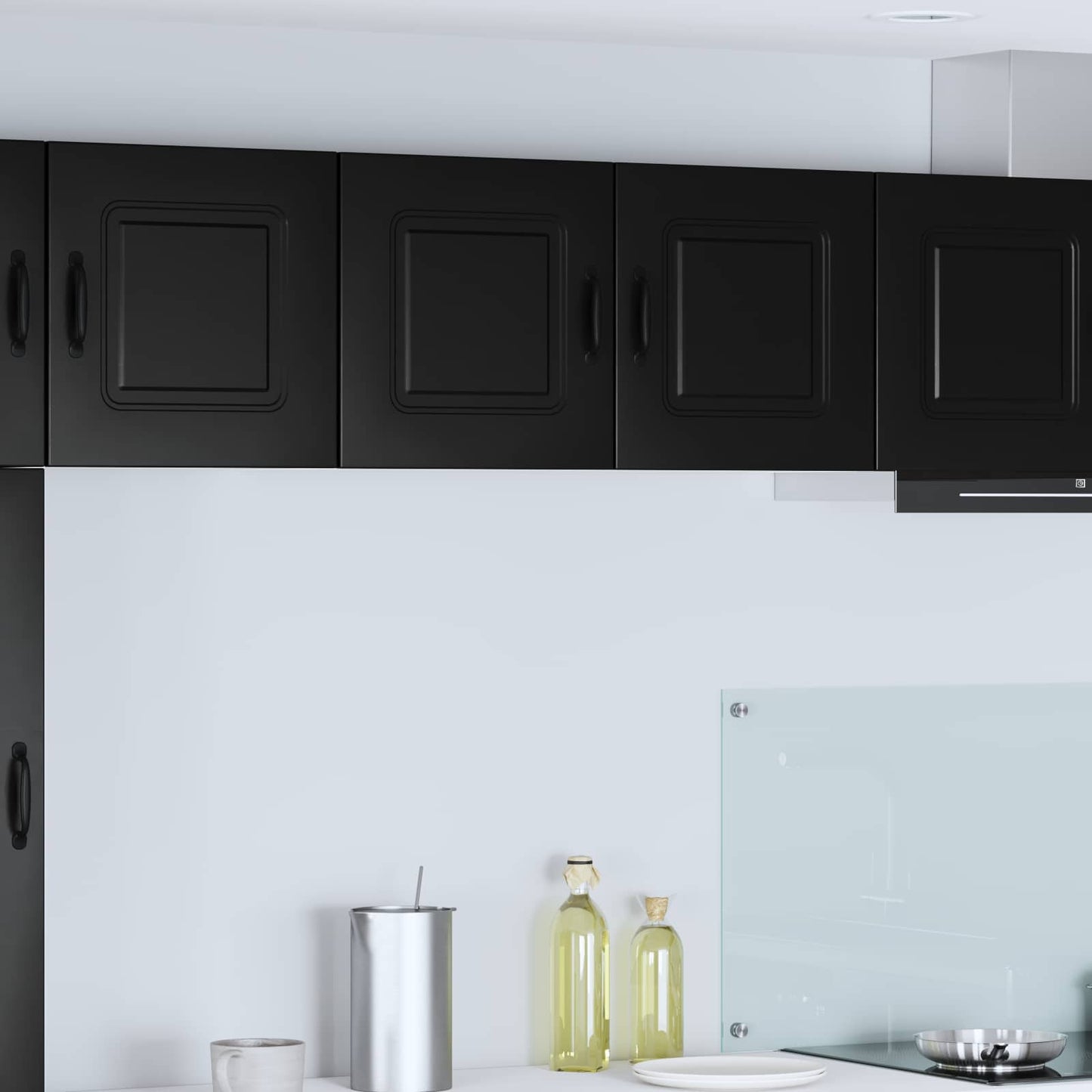 vidaXL Meuble haut de cuisine Kalmar Noir 80 x 31 x 40 cm Bois d'ingénierie