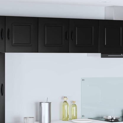 vidaXL Meuble haut de cuisine Kalmar Noir 80 x 31 x 40 cm Bois d'ingénierie