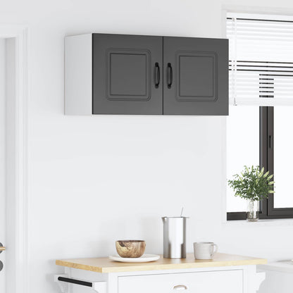 vidaXL Meuble haut de cuisine Kalmar Noir 80 x 31 x 40 cm Bois d'ingénierie