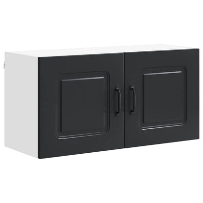 vidaXL Meuble haut de cuisine Kalmar Noir 80 x 31 x 40 cm Bois d'ingénierie