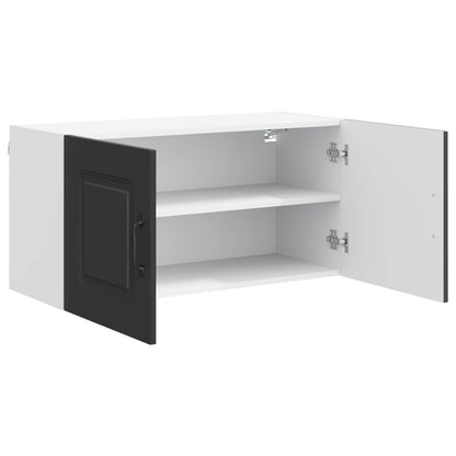 vidaXL Meuble haut de cuisine Kalmar Noir 80 x 31 x 40 cm Bois d'ingénierie