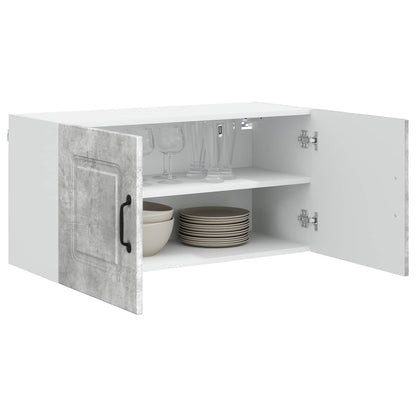 vidaXL Küchenschrank Kalmar Beton Grau 80 x 31 x 40 cm Holzwerkstoff