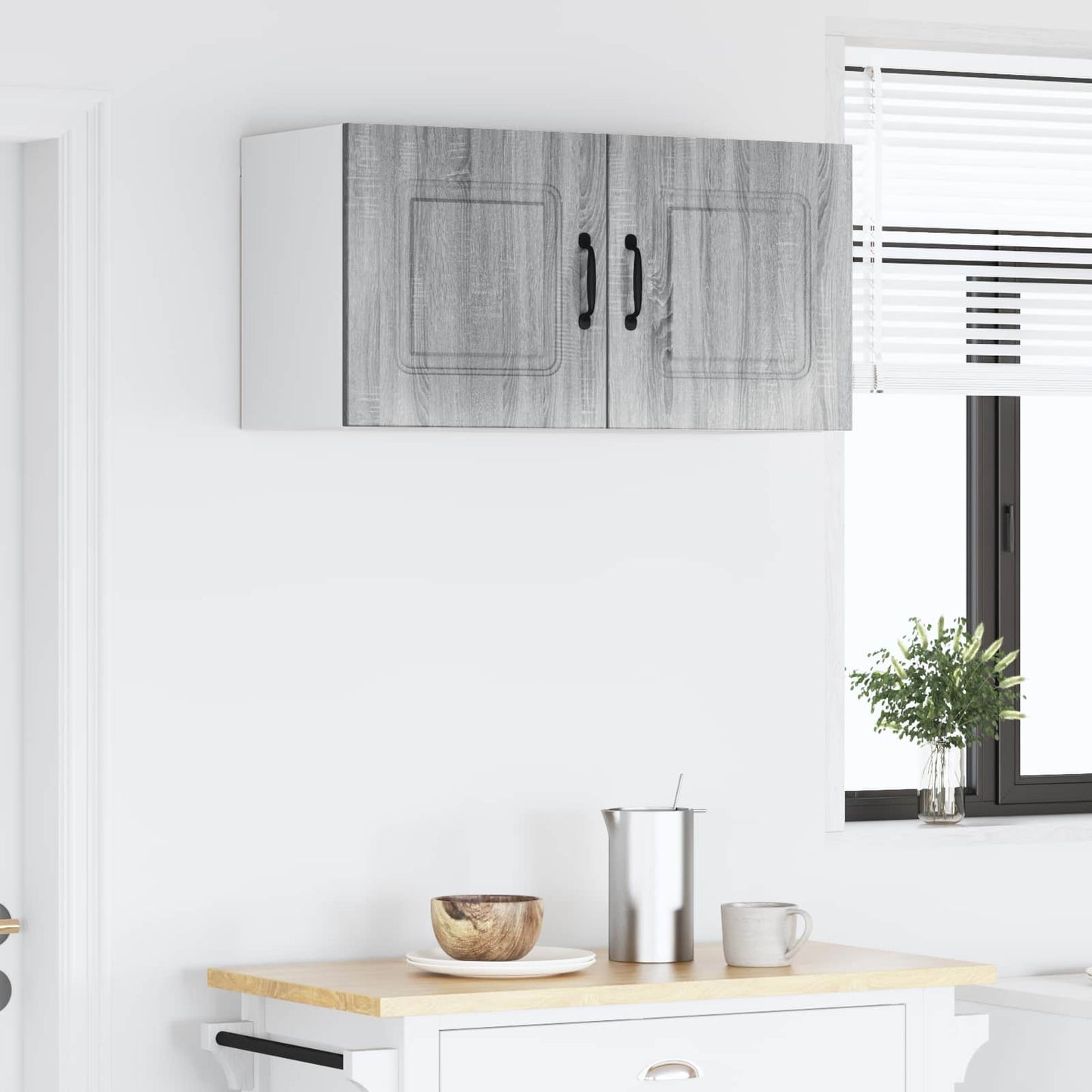 vidaXL Küchenschrank mit Speicher Kalmar Graues Sonoma 80 x 31 x 40 cm