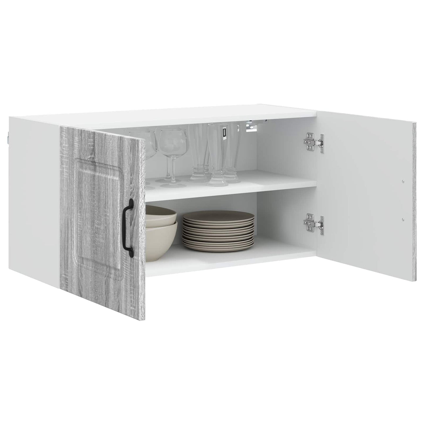 vidaXL Küchenschrank mit Speicher Kalmar Graues Sonoma 80 x 31 x 40 cm