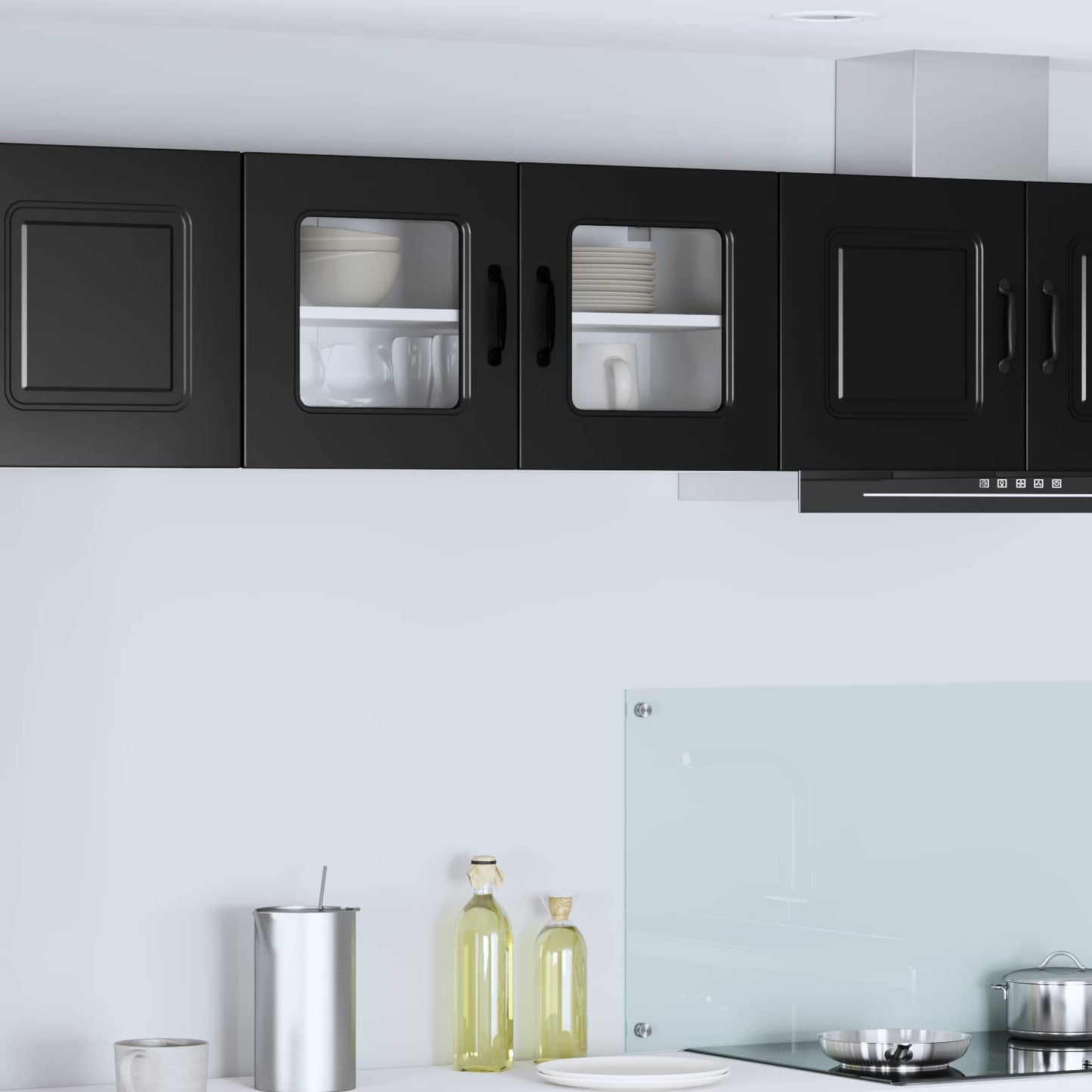 vidaXL Küchenschrank Kalmar Schwarz 80 x 31 x 40 cm Holzwerkstoff
