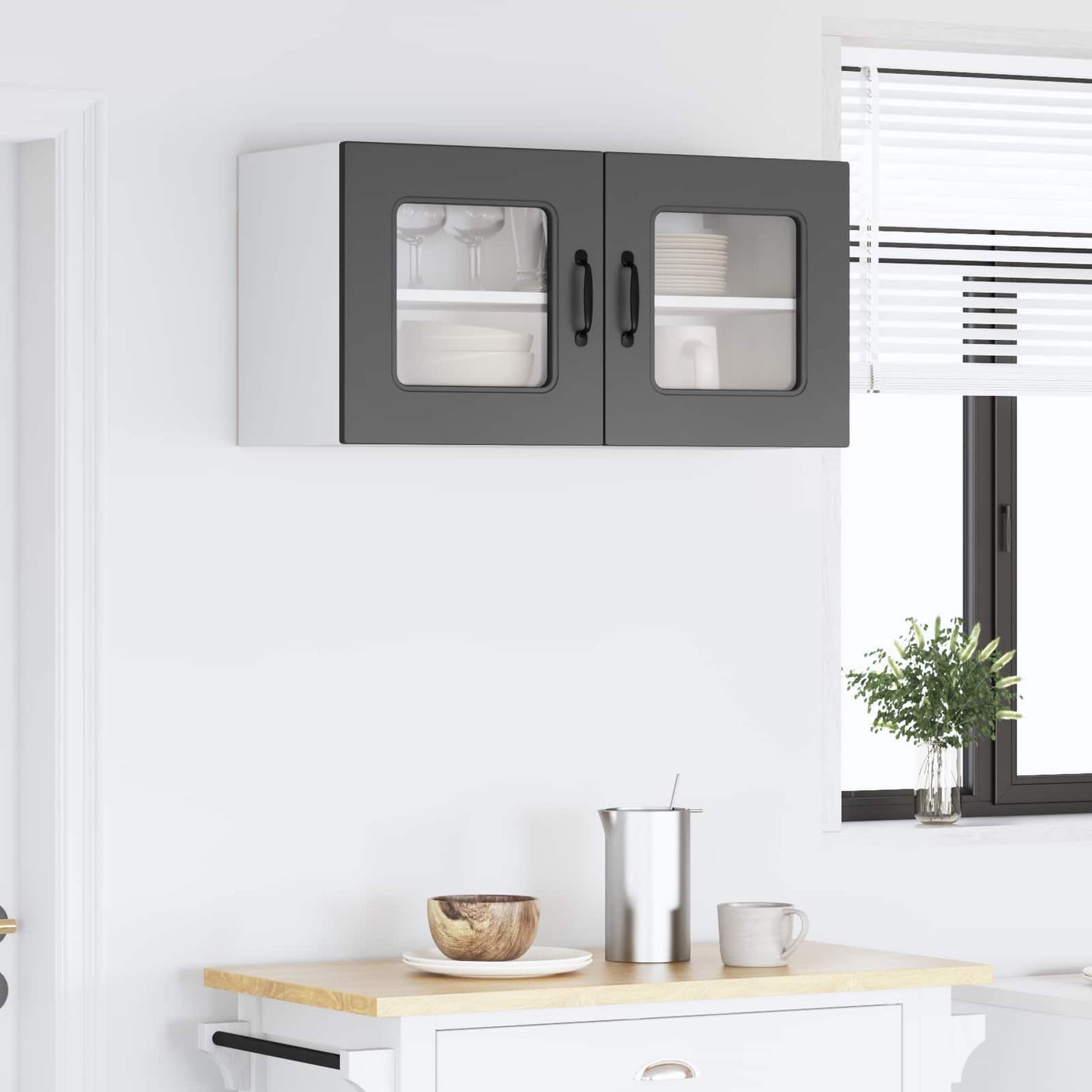 vidaXL Küchenschrank Kalmar Schwarz 80 x 31 x 40 cm Holzwerkstoff