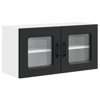 vidaXL Küchenschrank Kalmar Schwarz 80 x 31 x 40 cm Holzwerkstoff