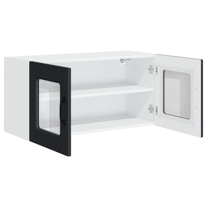 vidaXL Küchenschrank Kalmar Schwarz 80 x 31 x 40 cm Holzwerkstoff