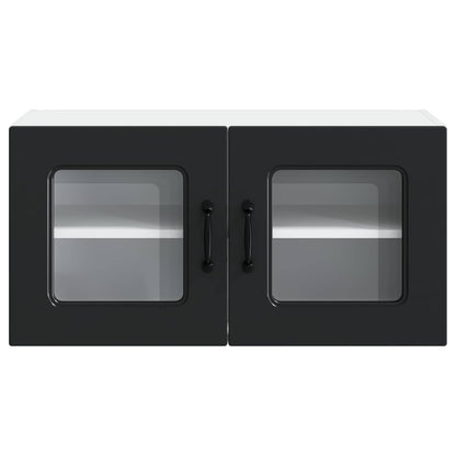 vidaXL Küchenschrank Kalmar Schwarz 80 x 31 x 40 cm Holzwerkstoff