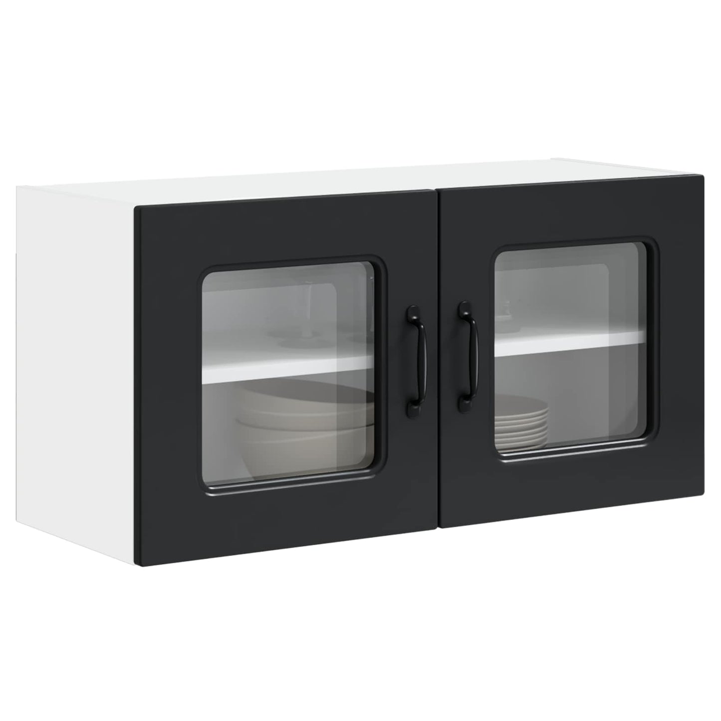 vidaXL Küchenschrank Kalmar Schwarz 80 x 31 x 40 cm Holzwerkstoff