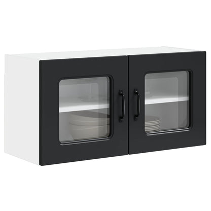 vidaXL Küchenschrank Kalmar Schwarz 80 x 31 x 40 cm Holzwerkstoff