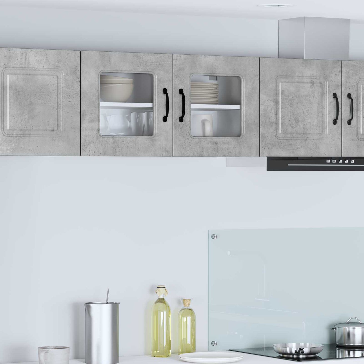 vidaXL Küchenschrank Kalmar Beton Grau 80 x 31 x 40 cm Holzwerkstoff
