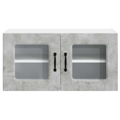 vidaXL Küchenschrank Kalmar Beton Grau 80 x 31 x 40 cm Holzwerkstoff