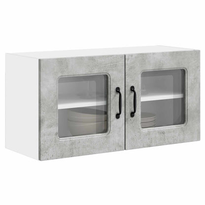 vidaXL Küchenschrank Kalmar Beton Grau 80 x 31 x 40 cm Holzwerkstoff