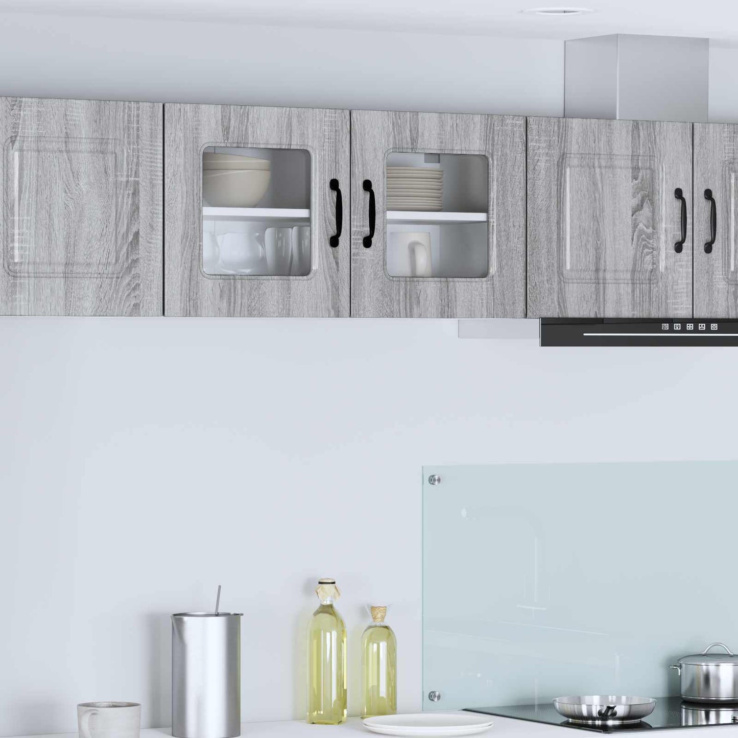vidaXL Küchenschrank mit Speicher Kalmar Graues Sonoma 80 x 31 x 40 cm
