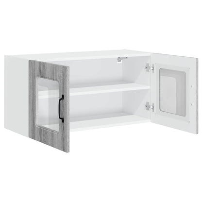 vidaXL Küchenschrank mit Speicher Kalmar Graues Sonoma 80 x 31 x 40 cm