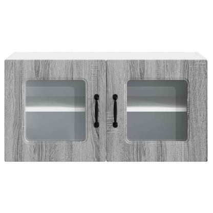 vidaXL Küchenschrank mit Speicher Kalmar Graues Sonoma 80 x 31 x 40 cm