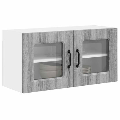 vidaXL Küchenschrank mit Speicher Kalmar Graues Sonoma 80 x 31 x 40 cm