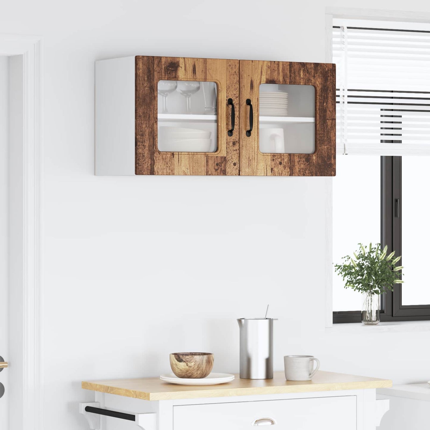 vidaXL Küchenschrank Kalmar Altholz 80 x 31 x 40 cm Holzwerkstoff