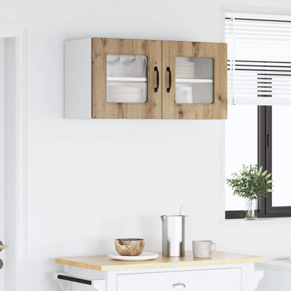 vidaXL Küchenschrank mit Speicher Kalmar Artisan-Eiche 80 x 31 x 40 cm