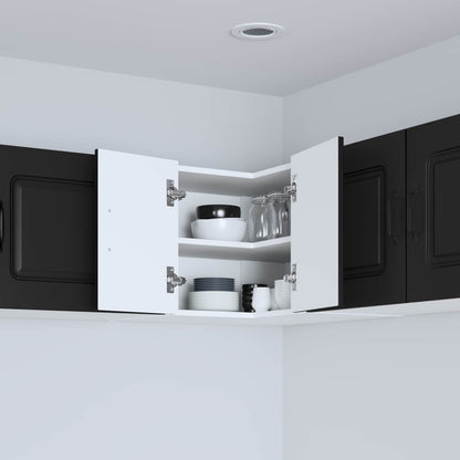 vidaXL Küchenschrank Kalmar Schwarz 57 x 57 x 40 cm Holzwerkstoff