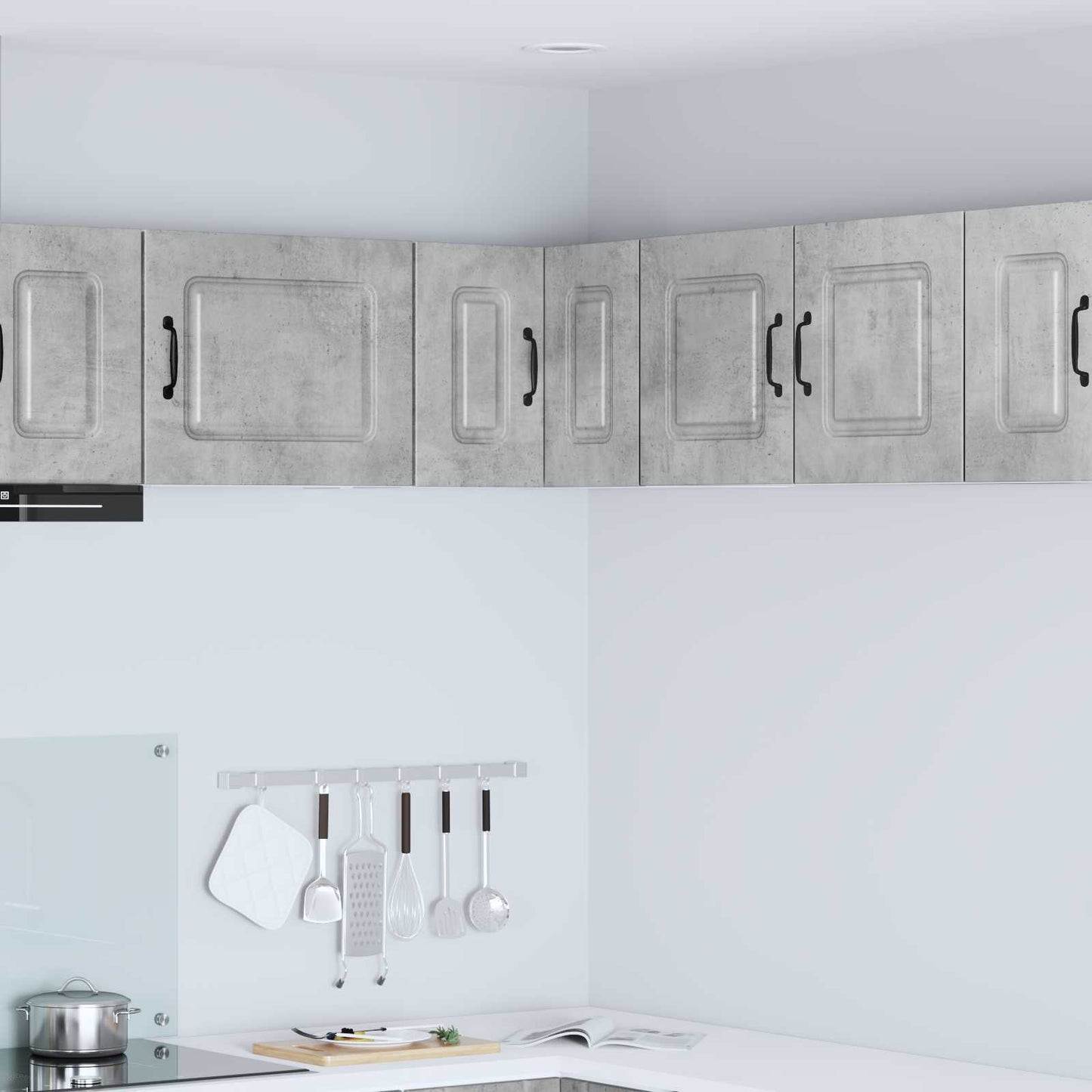 vidaXL Küchenschrank Kalmar Beton Grau 57 x 57 x 40 cm Holzwerkstoff