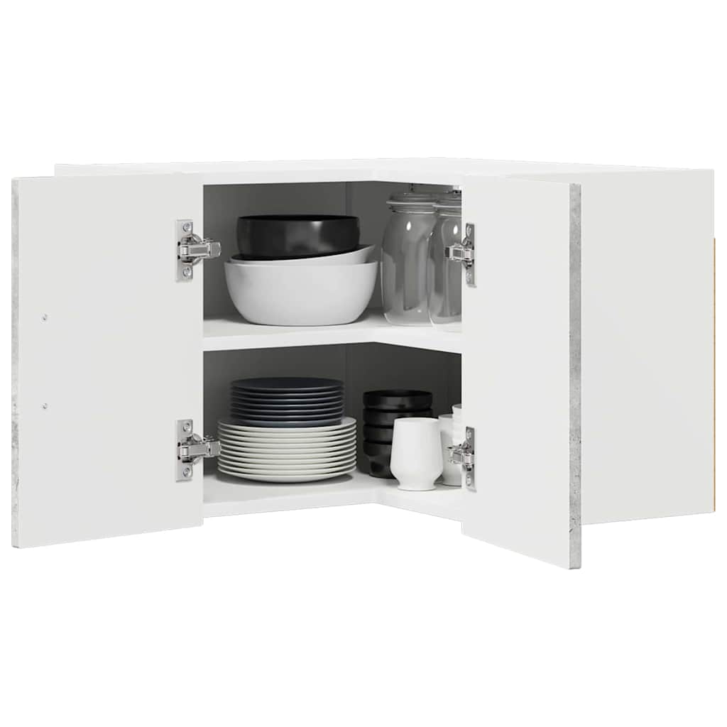 vidaXL Küchenschrank Kalmar Beton Grau 57 x 57 x 40 cm Holzwerkstoff