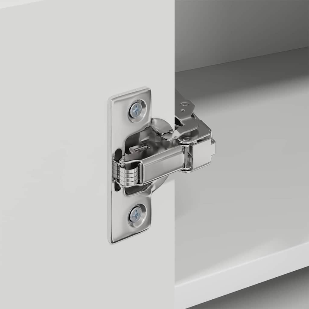 vidaXL Küchenschrank Kalmar Hochglanz Weiß 57 x 57 x 40 cm