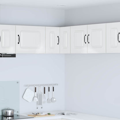 vidaXL Küchenschrank Kalmar Hochglanz Weiß 57 x 57 x 40 cm