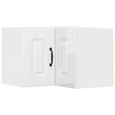 vidaXL Küchenschrank Kalmar Hochglanz Weiß 57 x 57 x 40 cm