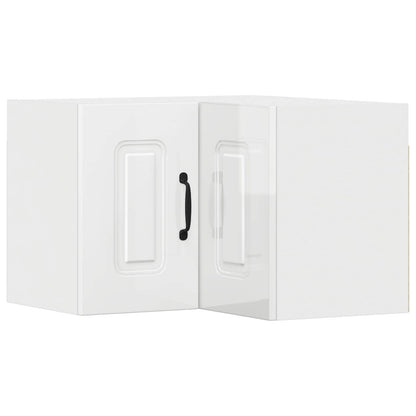 vidaXL Küchenschrank Kalmar Hochglanz Weiß 57 x 57 x 40 cm