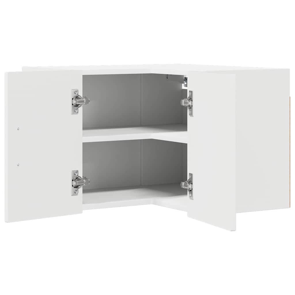 vidaXL Küchenschrank Kalmar Hochglanz Weiß 57 x 57 x 40 cm