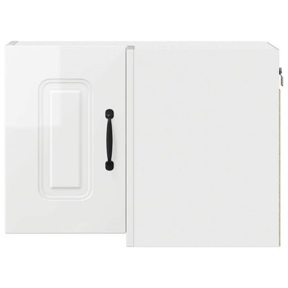 vidaXL Küchenschrank Kalmar Hochglanz Weiß 57 x 57 x 40 cm