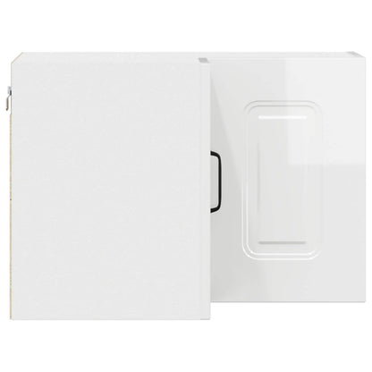 vidaXL Küchenschrank Kalmar Hochglanz Weiß 57 x 57 x 40 cm