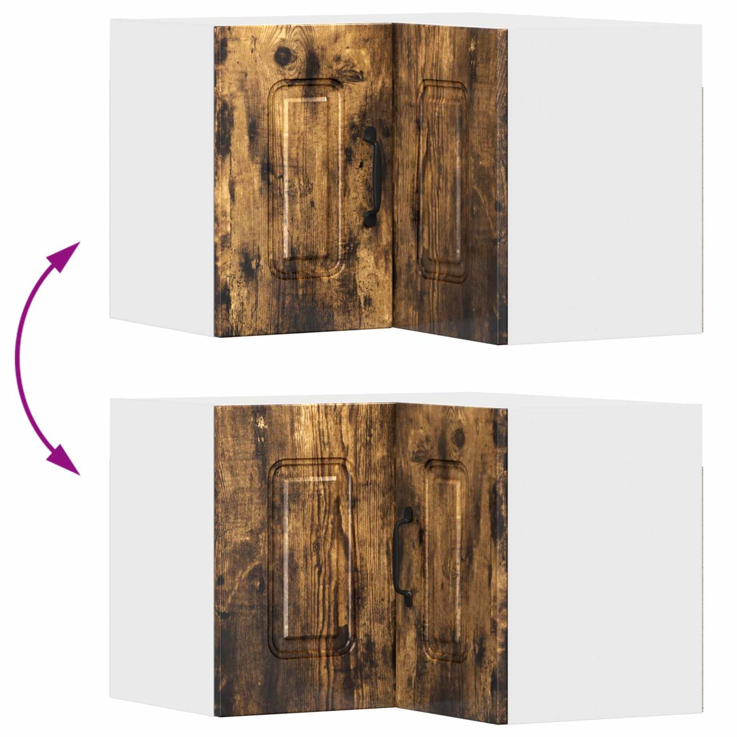 vidaXL Küchenschrank Kalmar Geräucherte Eiche 57 x 57 x 40 cm