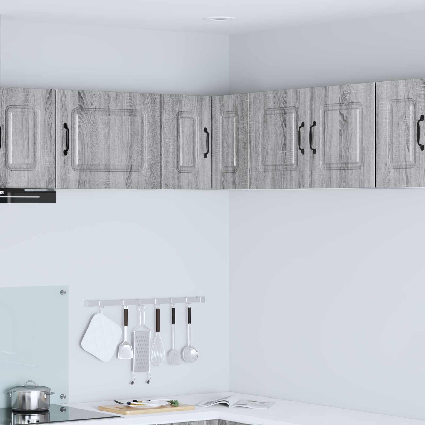 vidaXL Küchenschrank mit Speicher Kalmar Graues Sonoma 57 x 57 x 40 cm