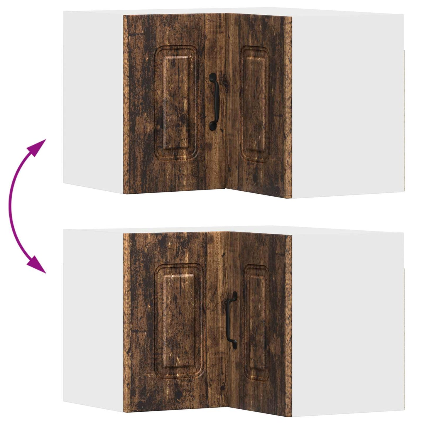 vidaXL Küchenschrank Kalmar Altholz 57 x 57 x 40 cm Holzwerkstoff