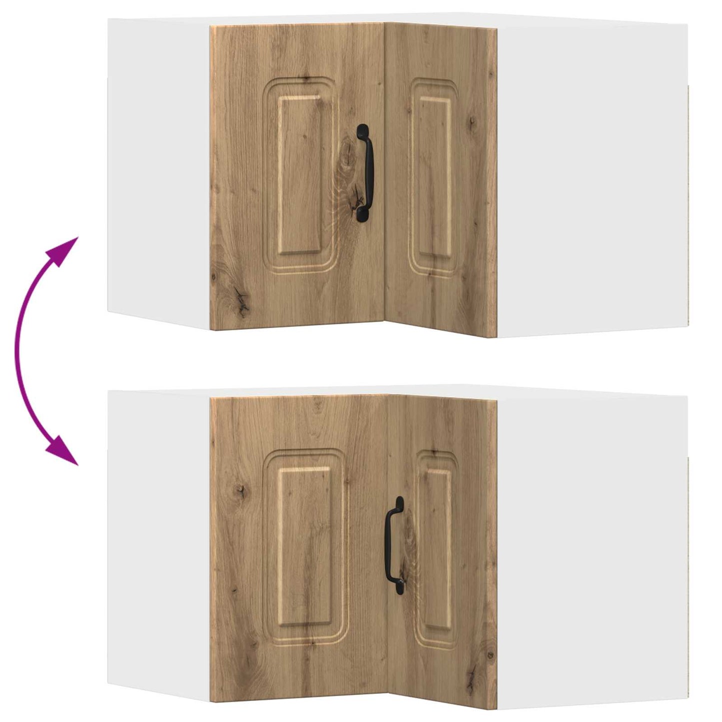 Küchenschrank mit Speicher Kalmar Artisan-Eiche 57 x 57 x 40 cm