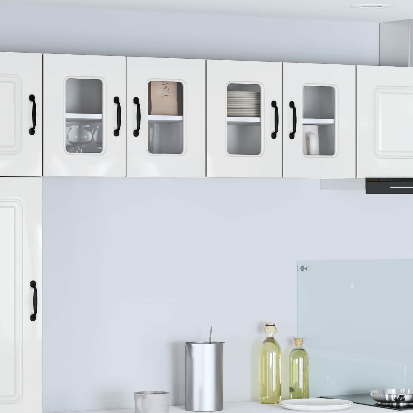 vidaXL Küchenschrank Kalmar Hochglanz Weiß 60 x 31 x 40 cm