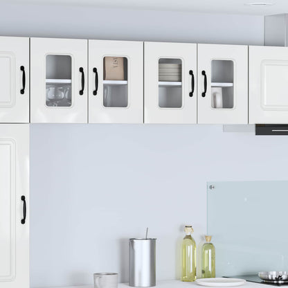 vidaXL Küchenschrank Kalmar Hochglanz Weiß 60 x 31 x 40 cm
