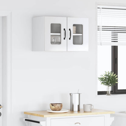 vidaXL Küchenschrank Kalmar Hochglanz Weiß 60 x 31 x 40 cm