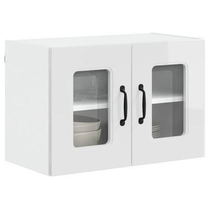 vidaXL Küchenschrank Kalmar Hochglanz Weiß 60 x 31 x 40 cm