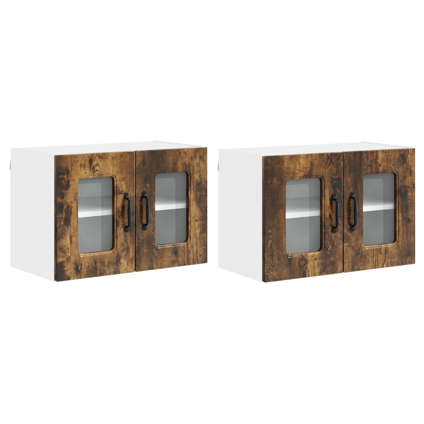 vidaXL Küchenschrank Kalmar 2 pcs Geräucherte Eiche 60 x 31 x 40 cm