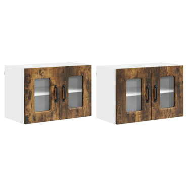 vidaXL Küchenschrank Kalmar 2 pcs Geräucherte Eiche 60 x 31 x 40 cm
