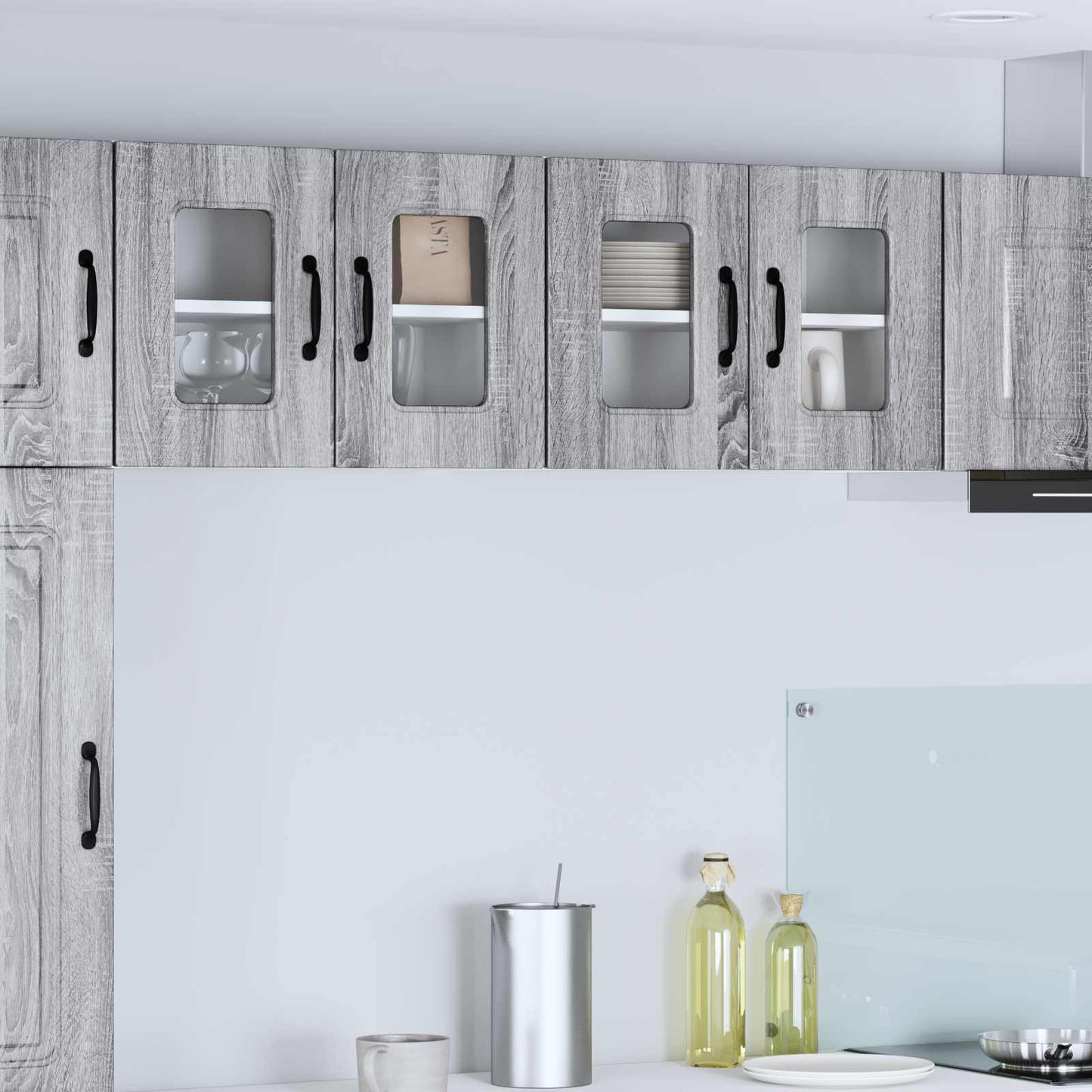 vidaXL Küchenschrank mit Speicher Kalmar Graues Sonoma 60 x 31 x 40 cm