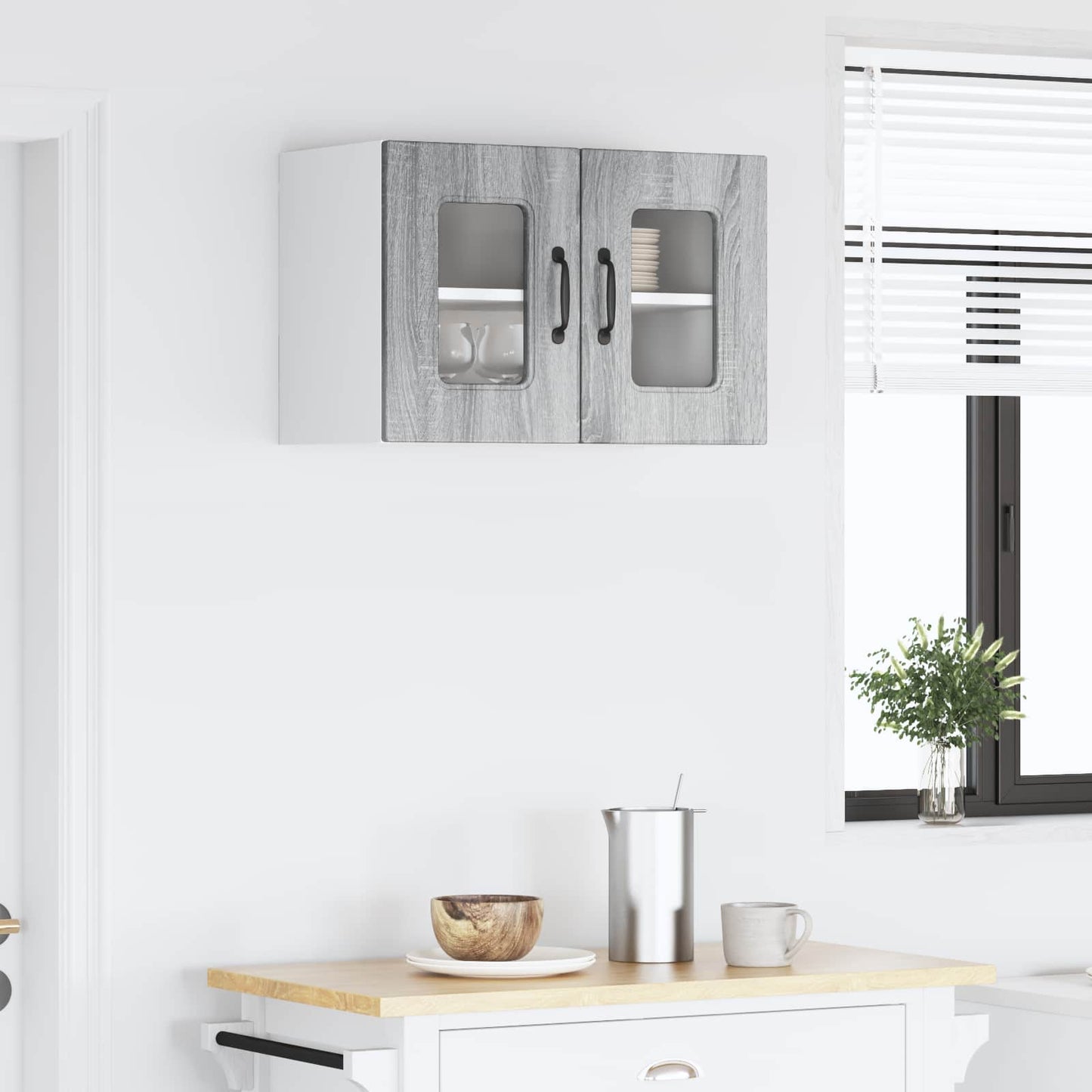 vidaXL Küchenschrank mit Speicher Kalmar Graues Sonoma 60 x 31 x 40 cm