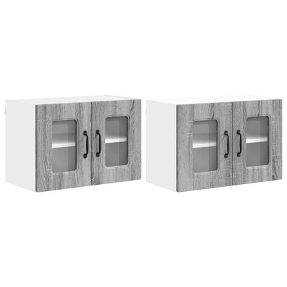 vidaXL Küchenschrank Kalmar 2 pcs Graues Sonoma 60 x 31 x 40 cm